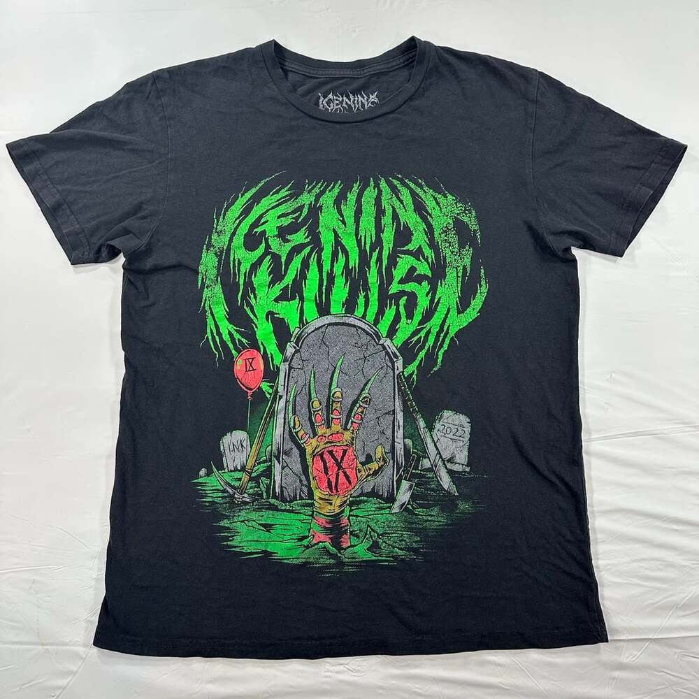 Ice Nine Kills Trinity Of Terror Tour 2022 Part 2 T-Shirt Black Medium Halloween